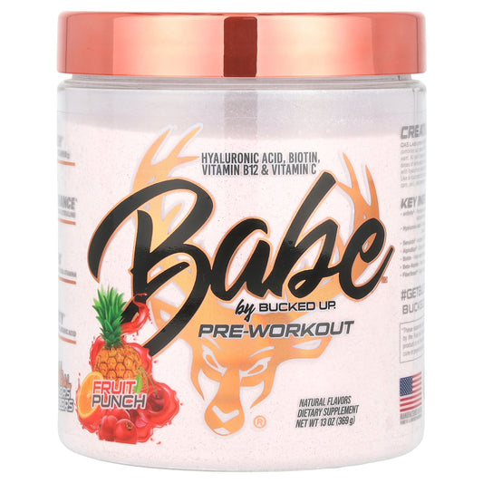 Bucked Up, Babe, Pre-Workout, Fruit Punch, 13 oz (369 g)