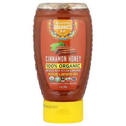 Heavenly Organics, 100% Organic Cinnamon Honey, 12 oz (340 g)
