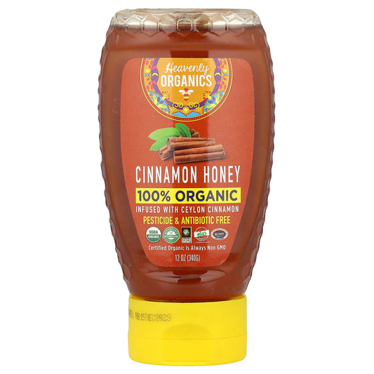 Heavenly Organics, 100% Organic Cinnamon Honey, 12 oz (340 g)
