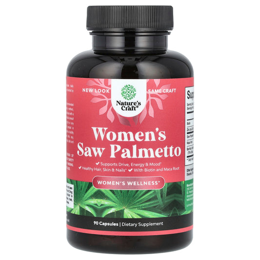 Nature's Craft, Women's Saw Palmetto, 90 Capsules