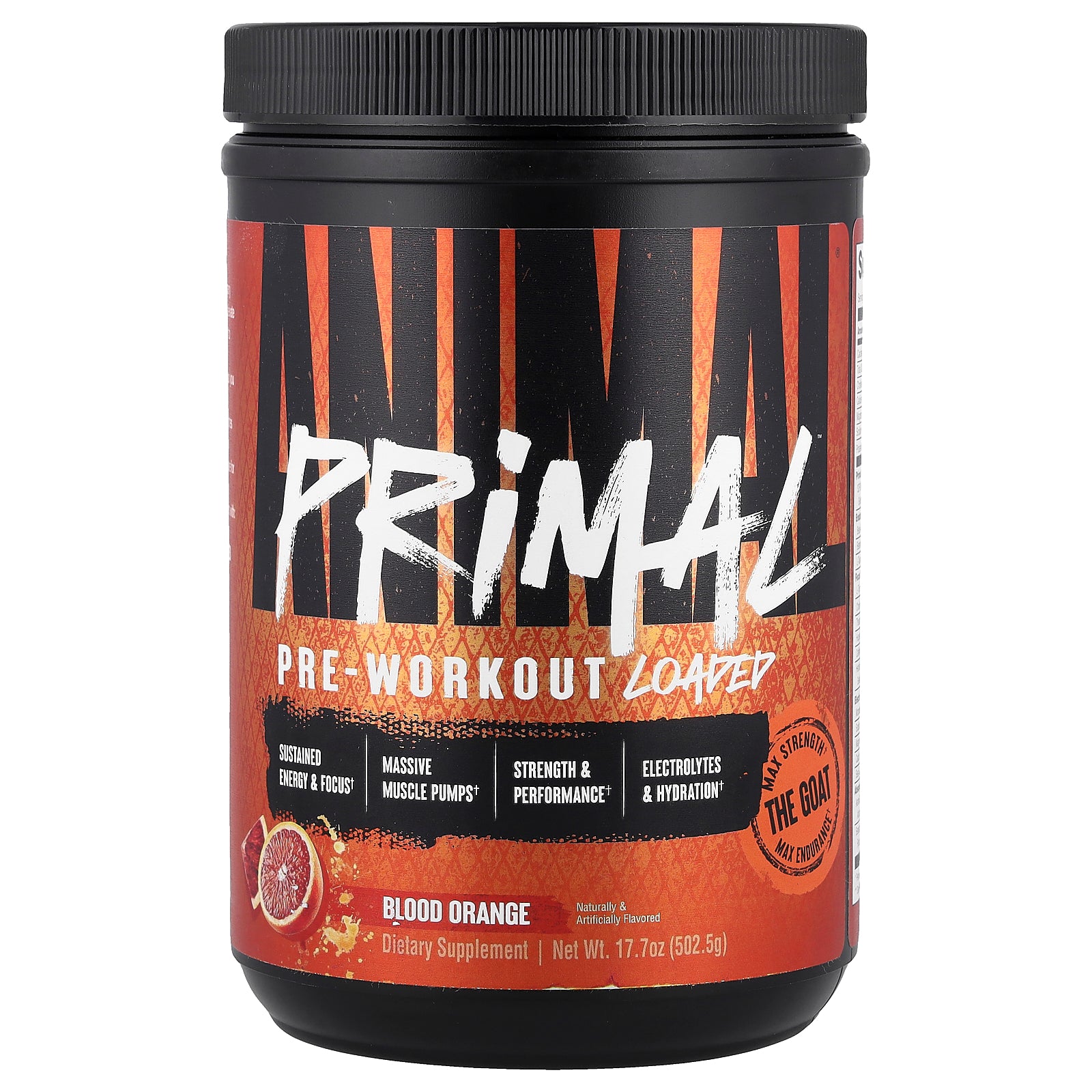 Animal, Primal™ Pre-Workout Loaded, Blood Orange, 17.7 oz (502.5 g)