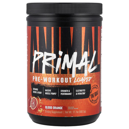 Animal, Primal™ Pre-Workout Loaded, Blood Orange, 17.7 oz (502.5 g)