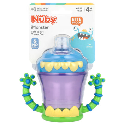 Nuby, iMonster Soft Spout Trainer Cup, 4+ Months, 7 oz (210 ml)