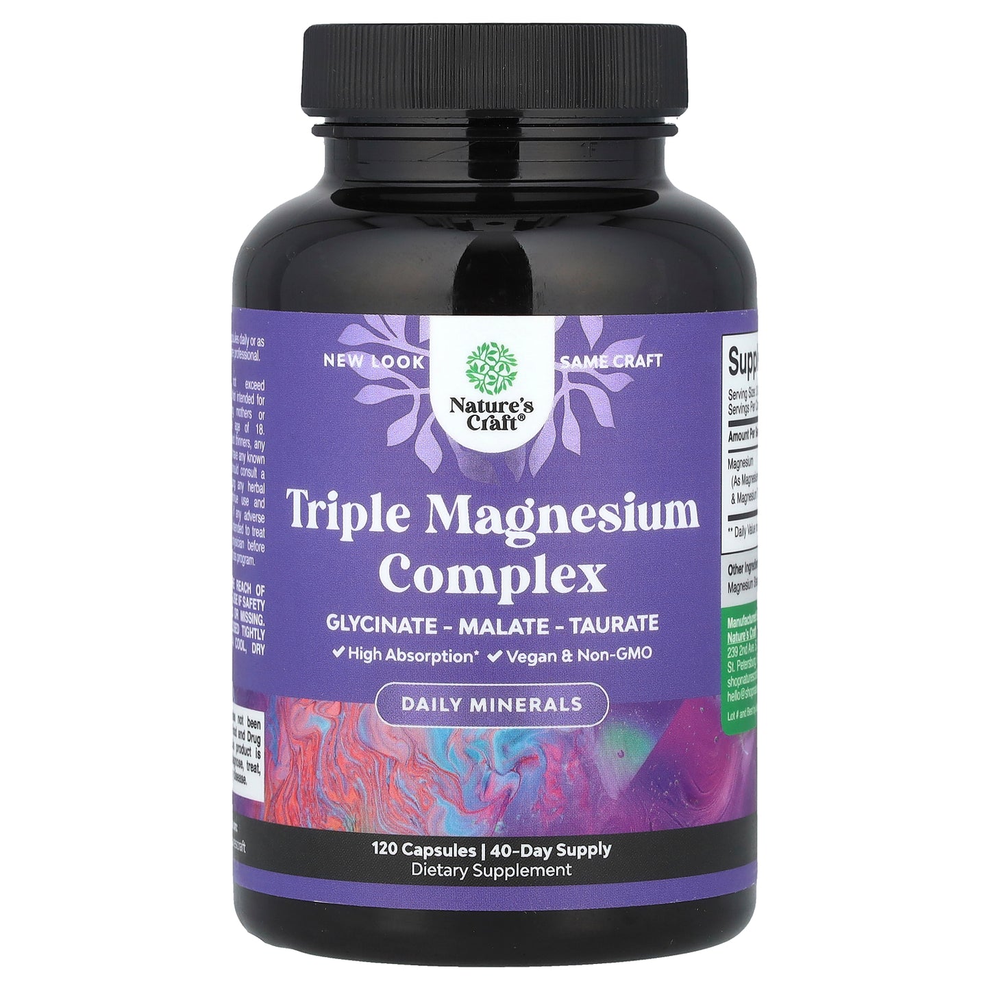 Nature's Craft, Triple Magnesium Complex, 120 Capsules