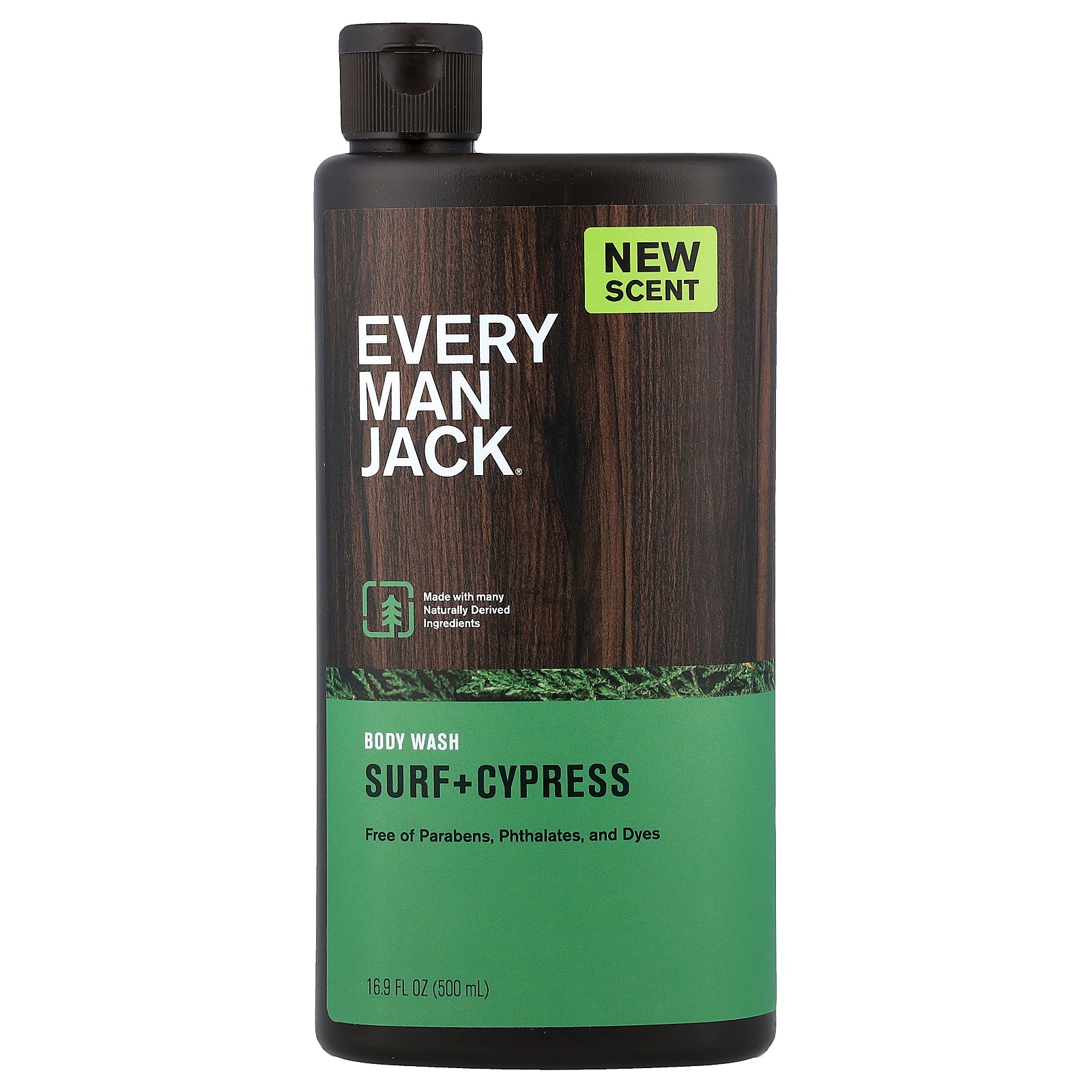 Every Man Jack, Body Wash, Surf + Cypress, 16.9 fl oz (500 ml)