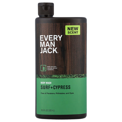 Every Man Jack, Body Wash, Surf + Cypress, 16.9 fl oz (500 ml)