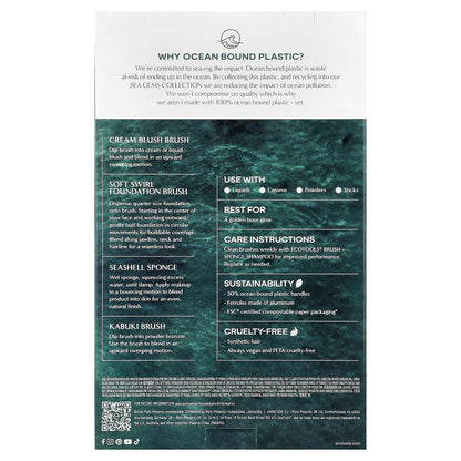 EcoTools, Sea Gems Face Set, 4 Piece Set