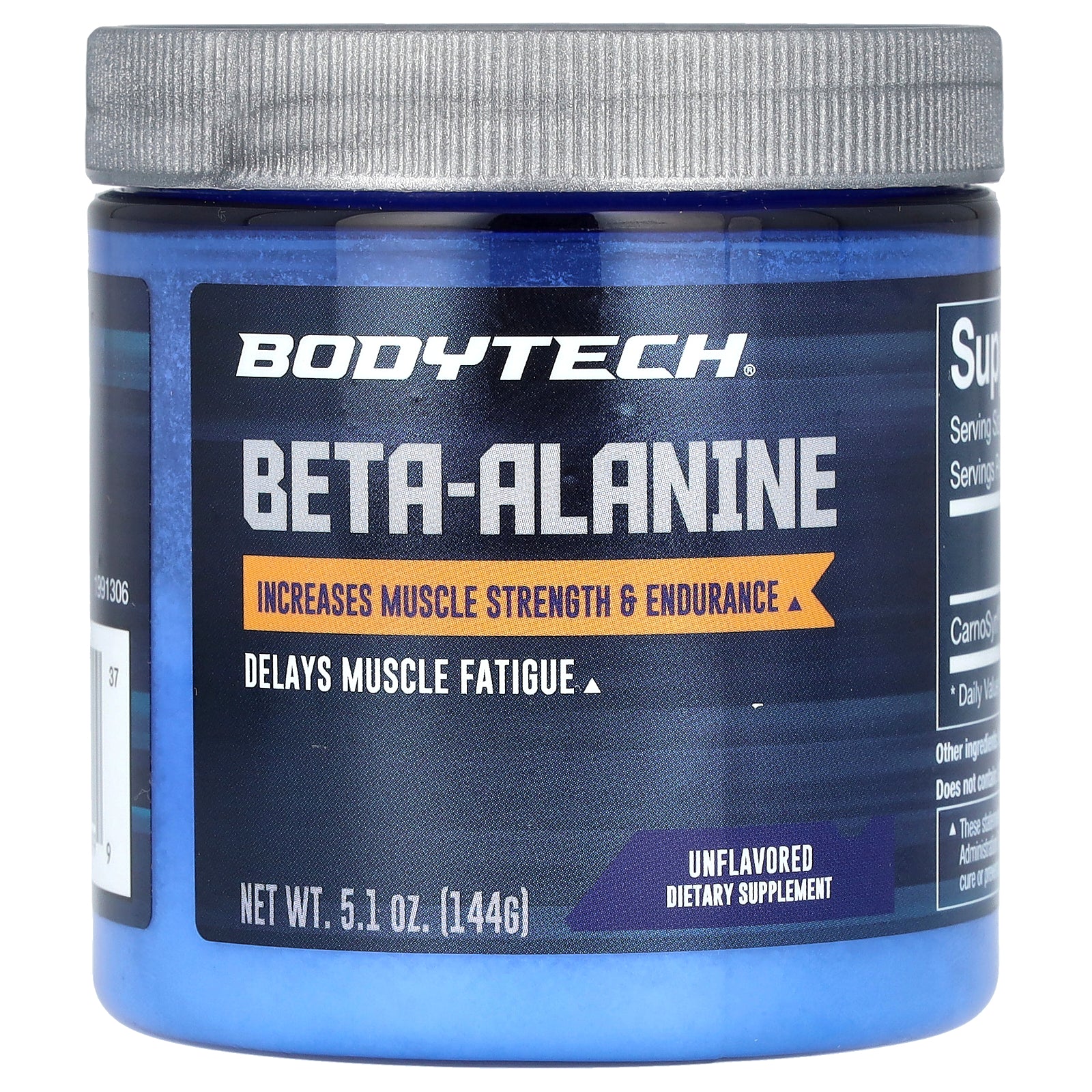 BodyTech, Beta-Alanine, Unflavored, 5.1 oz (144 g)