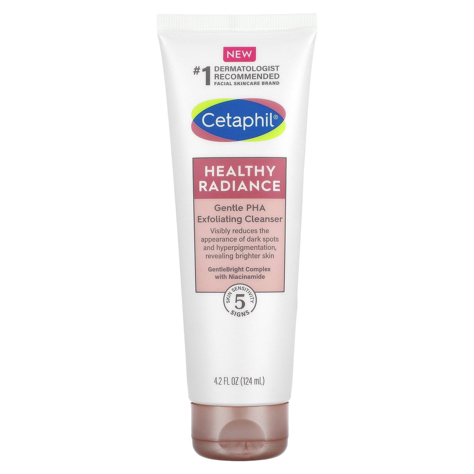 Cetaphil, Healthy Radiance, Gentle PHA Exfoliating Cleanser, 4.2 fl oz (124 ml)