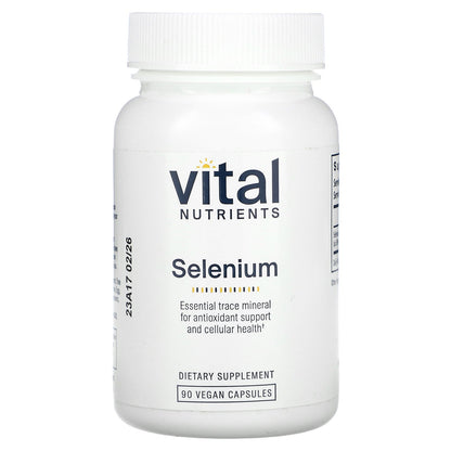 Vital Nutrients, Selenium, 90 Vegan Capsules (200 mcg per Capsule)
