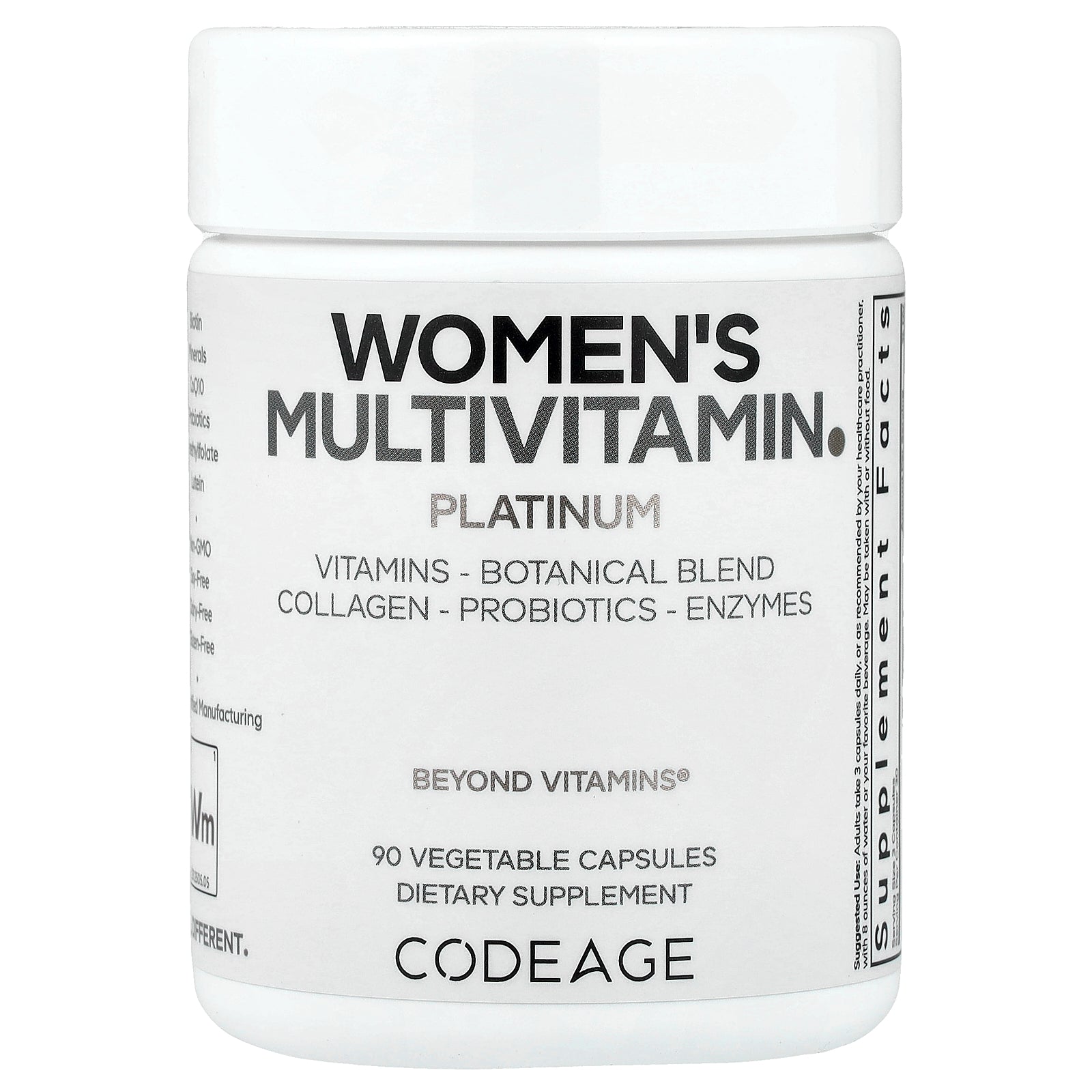 Codeage, Women's Multivitamin, Platinum, 90 Vegetable Capsules