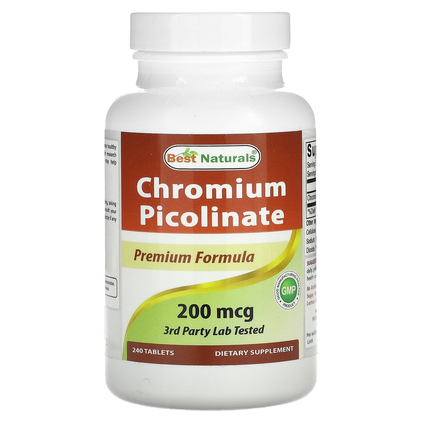Best Naturals, Chromium Picolinate, 200 mcg, 240 Tablets