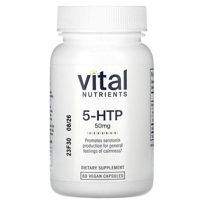 Vital Nutrients, 5-HTP, 50 mg, 60 Vegan Capsules