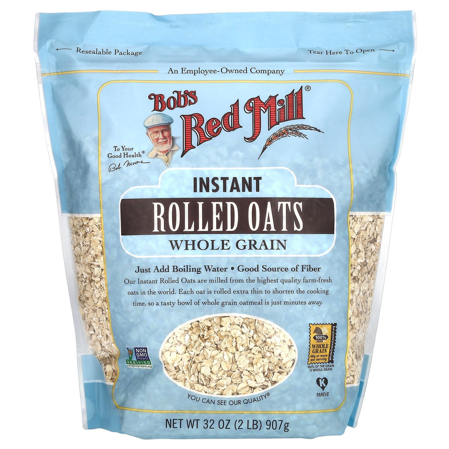 Bob's Red Mill, Instant Rolled Oats, Whole Grain, 32 oz (907 g)