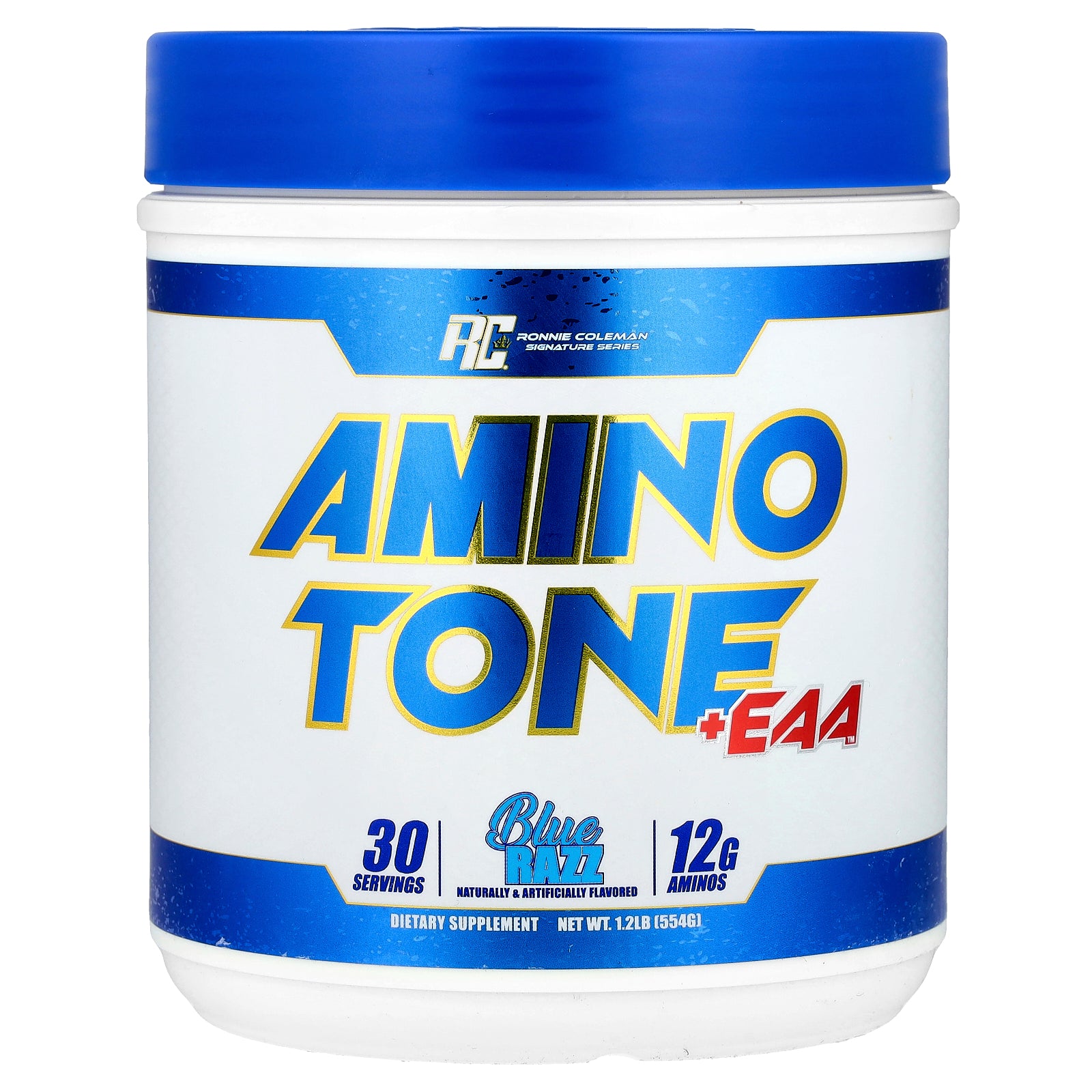 Ronnie Coleman, Signature Series, Amino Tone + EAA™, Blue Razz, 1.2 lb [554 g]