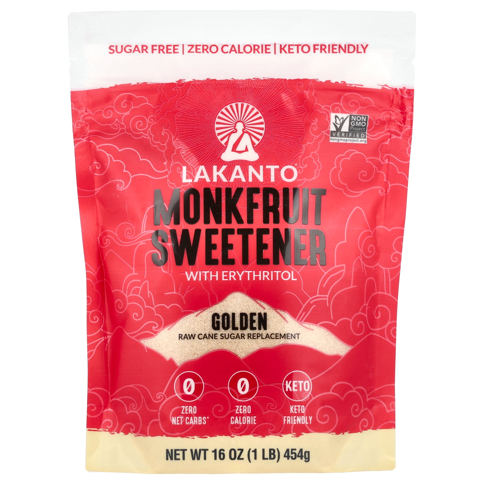 Lakanto, Monkfruit Sweetener with Erythritol, Golden, 16 oz (454 g)