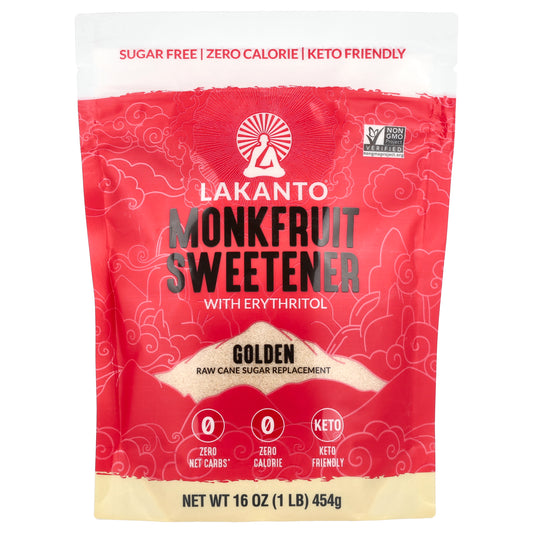 Lakanto, Monkfruit Sweetener with Erythritol, Golden, 16 oz (454 g)