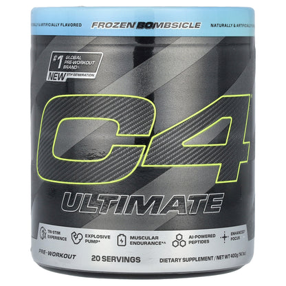 C4 / Cellucor, C4 Ultimate, Pre-Workout, Frozen Bombsicle, 14.1 oz (400 g)