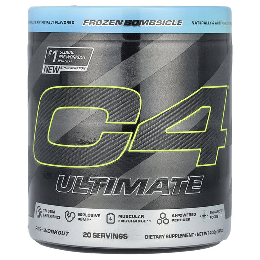 C4 / Cellucor, C4 Ultimate, Pre-Workout, Frozen Bombsicle, 14.1 oz (400 g)