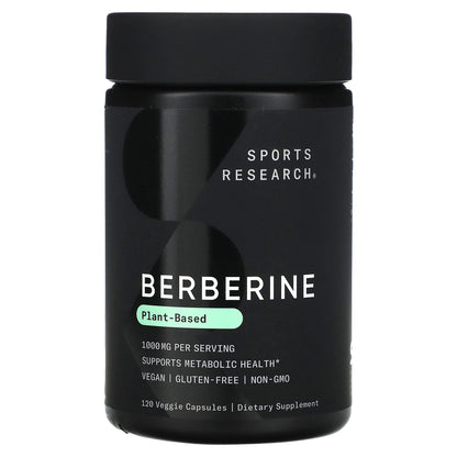 Sports Research, Berberine, 120 Veggie Capsules (500 mg per Capsule)