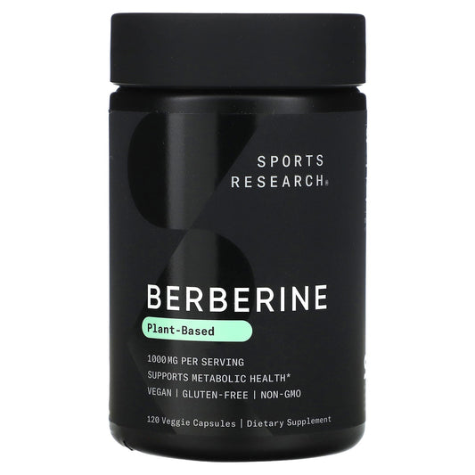 Sports Research, Berberine, 120 Veggie Capsules (500 mg per Capsule)