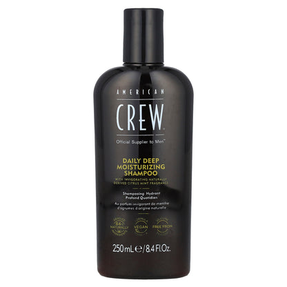 American Crew, Daily Deep Moisturizing Shampoo, Citrus Mint, 8.4 fl oz (250 ml)