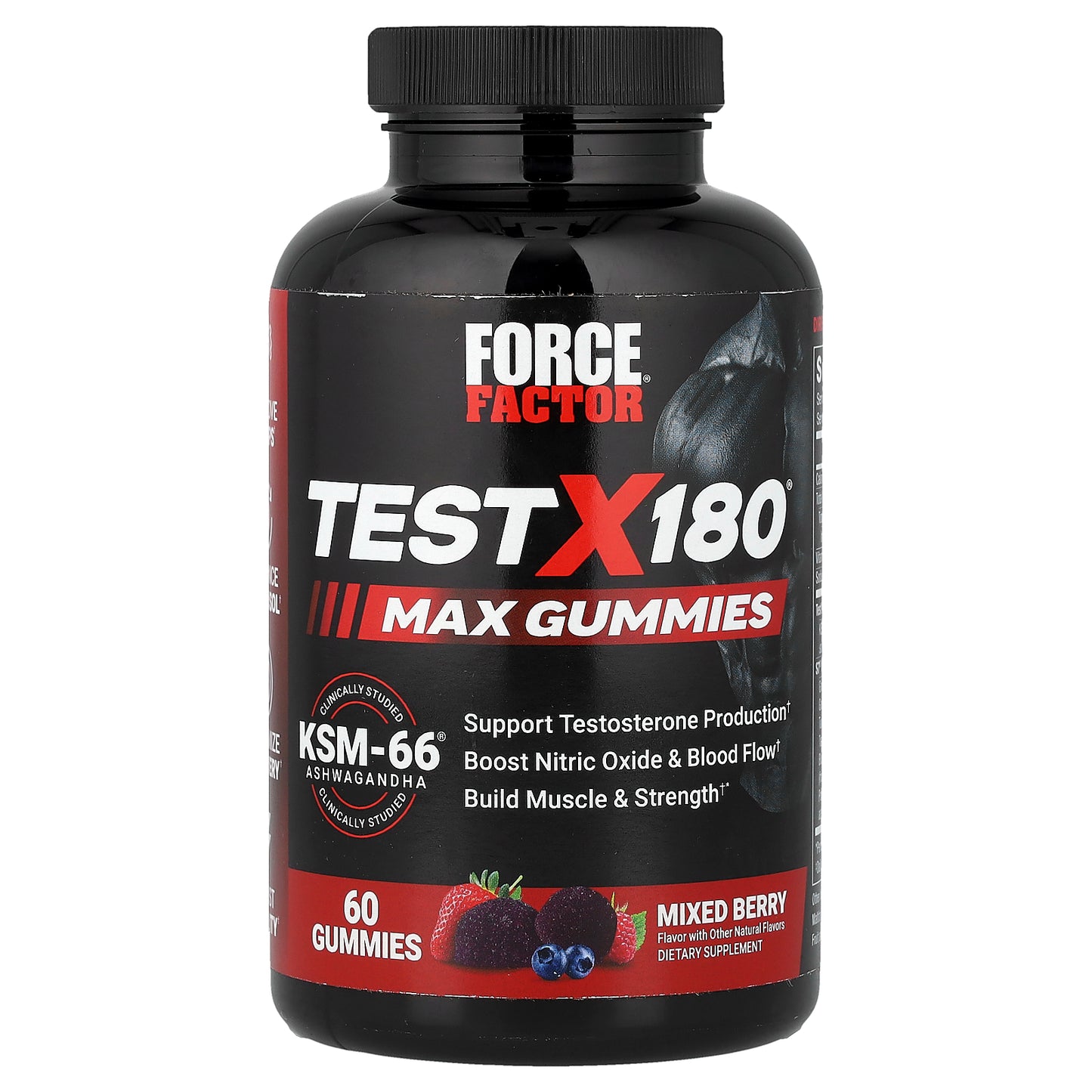 Force Factor, Test X180® Max Gummies, Mixed Berry, 60 Gummies