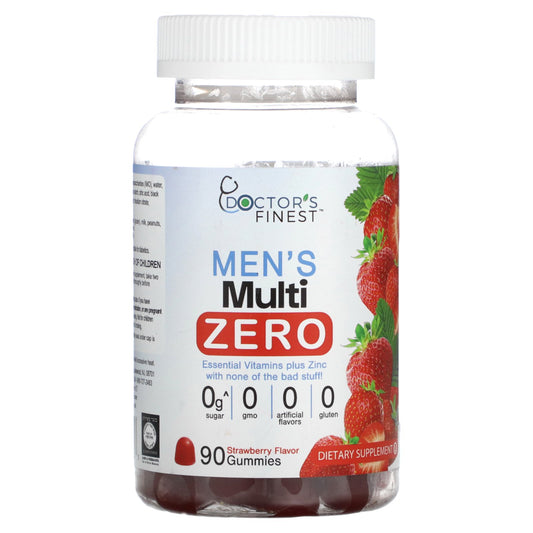 Doctor's Finest, Men's Multi Zero, Strawberry, 90 Gummies