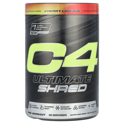 C4 / Cellucor, C4 Ultimate Shred, Pre-Workout, Cherry Limeade, 14.2 oz (402 g)