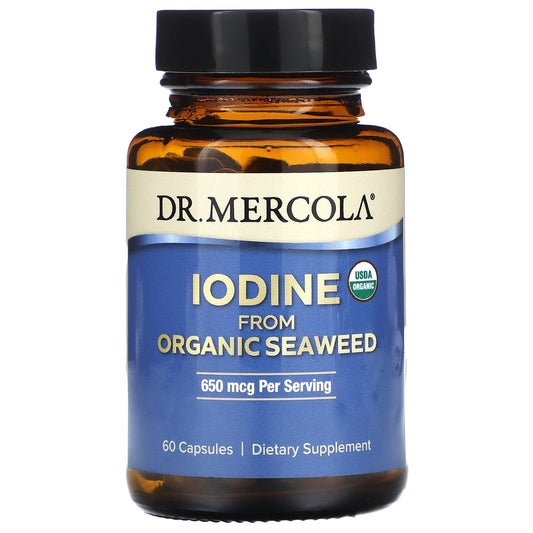 Dr. Mercola, Iodine From Organic Seaweed, 60 Capsules (325 mcg per Capsule)