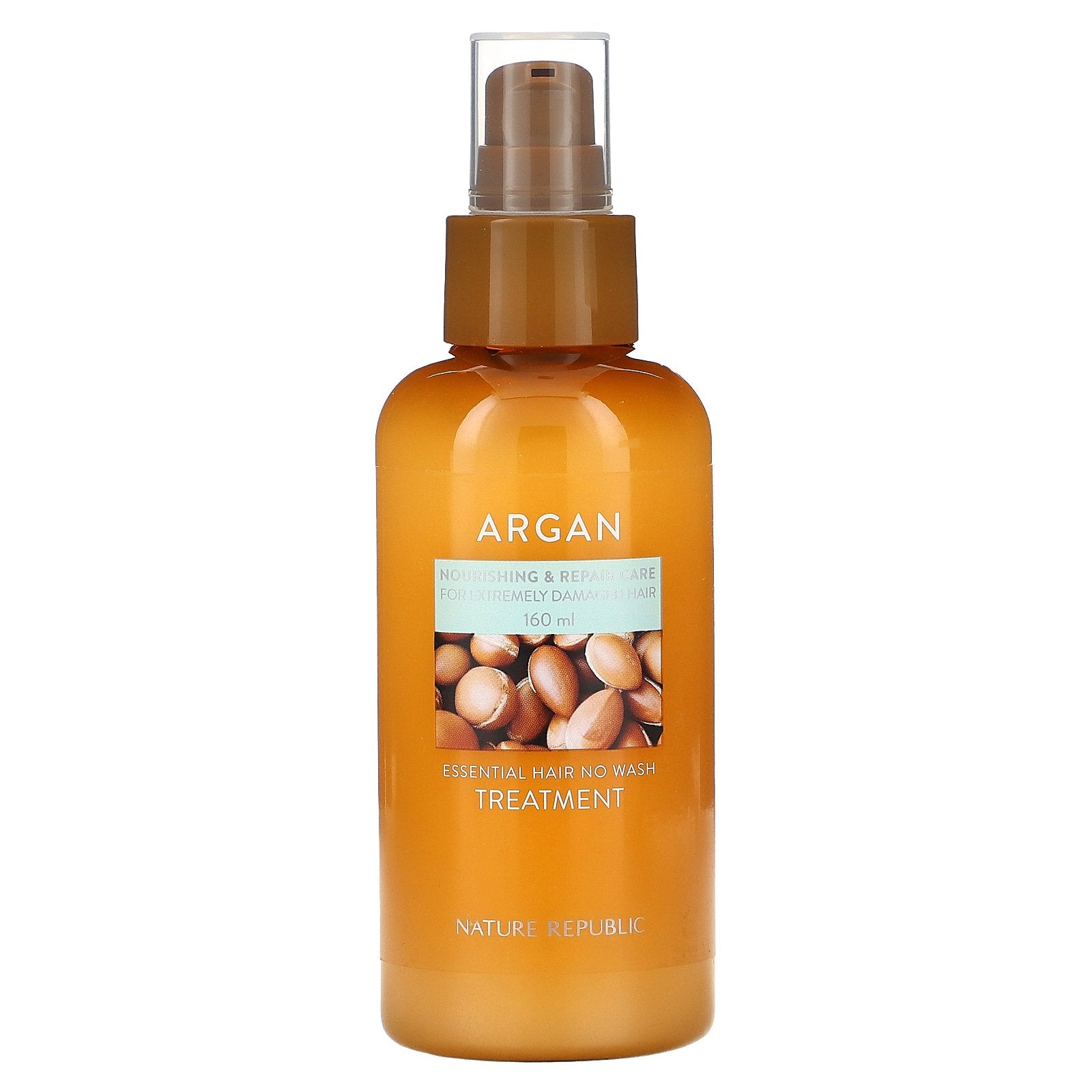 Nature Republic, Argan Essential Hair No Wash Treatment, 5.41 fl oz (160 ml)