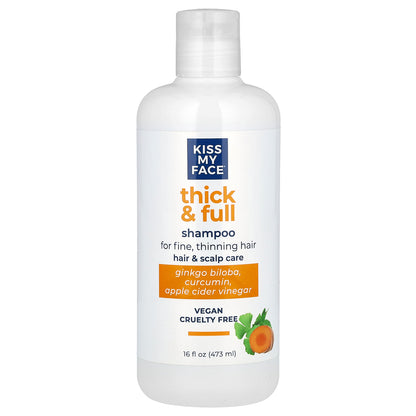 Kiss My Face, Thick & Full Shampoo, For Fine, Thinning Hair, 16 fl oz (473 ml)