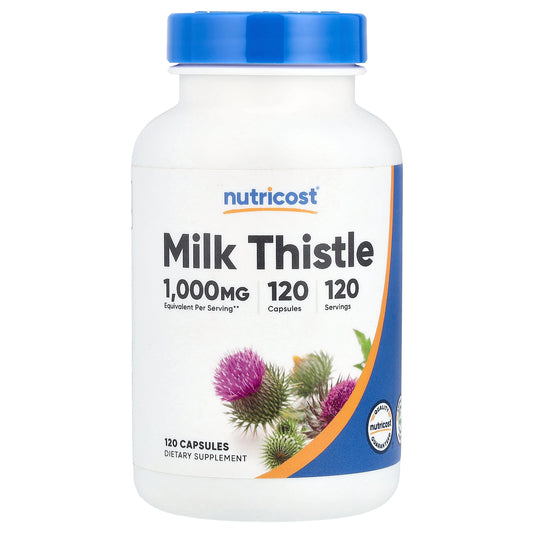 Nutricost, Milk Thistle, 1,000 mg, 120 Capsules