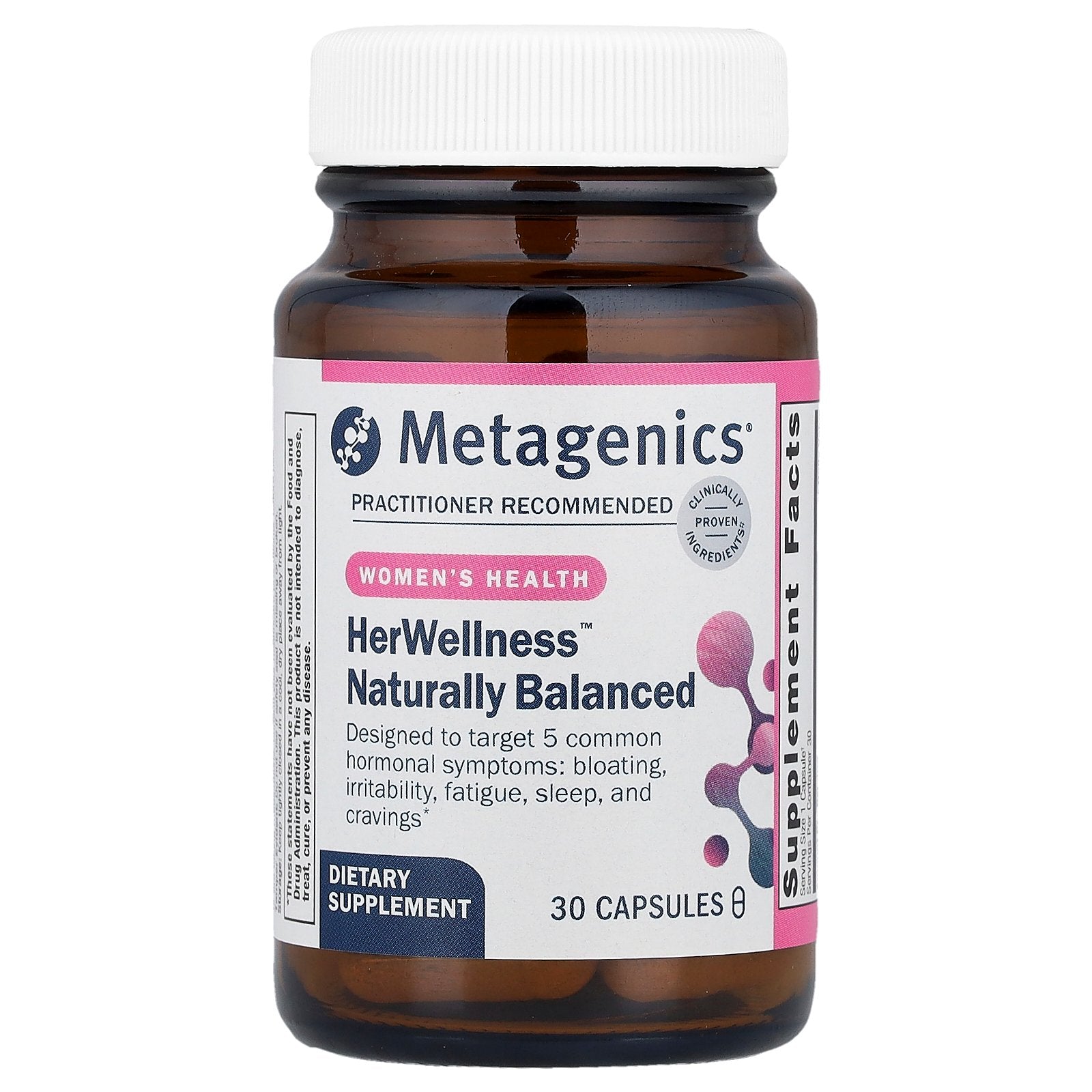 Metagenics, HerWellness™ Naturally Balanced, 30 Capsules