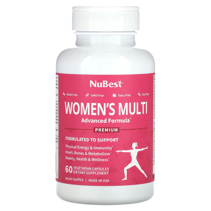 NuBest, Premium Women's Multi, 60 Vegetarian Capsules