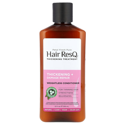 Petal Fresh, Hair ResQ®, Thickening Treatment, Weightless Conditioner, 12 fl oz (355 ml)