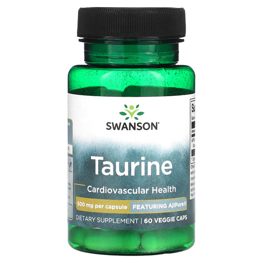 Swanson, Taurine, 500 mg, 60 Veggie Caps