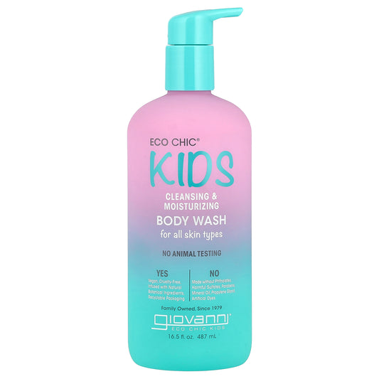 Giovanni, Eco Chic® Kids, Cleansing & Moisturizing Body Wash, 16.5 fl oz (487 ml)