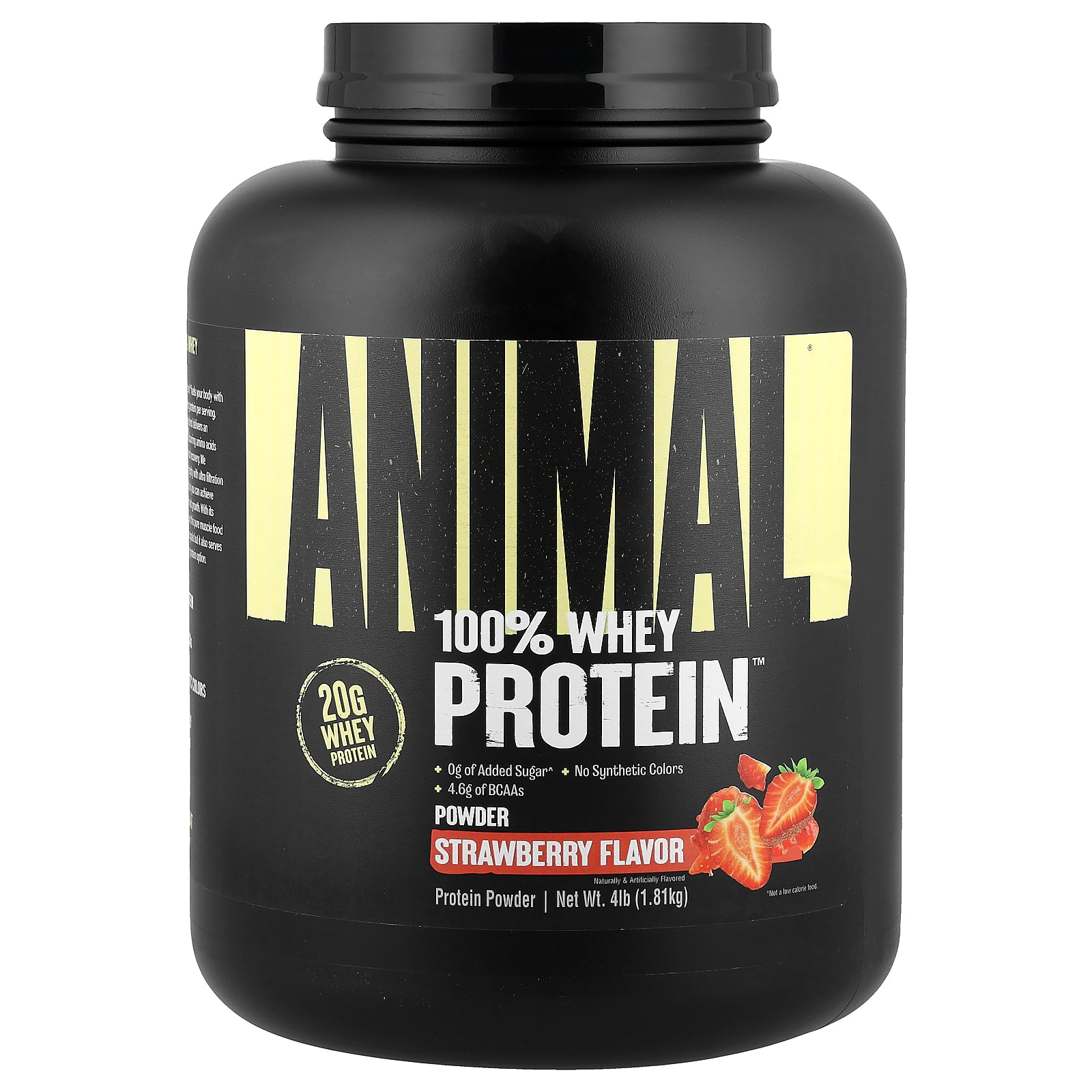 Animal, 100% Whey Protein™ Powder, Strawberry, 4 lb (1.81 kg)