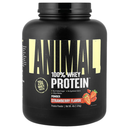 Animal, 100% Whey Protein™ Powder, Strawberry, 4 lb (1.81 kg)