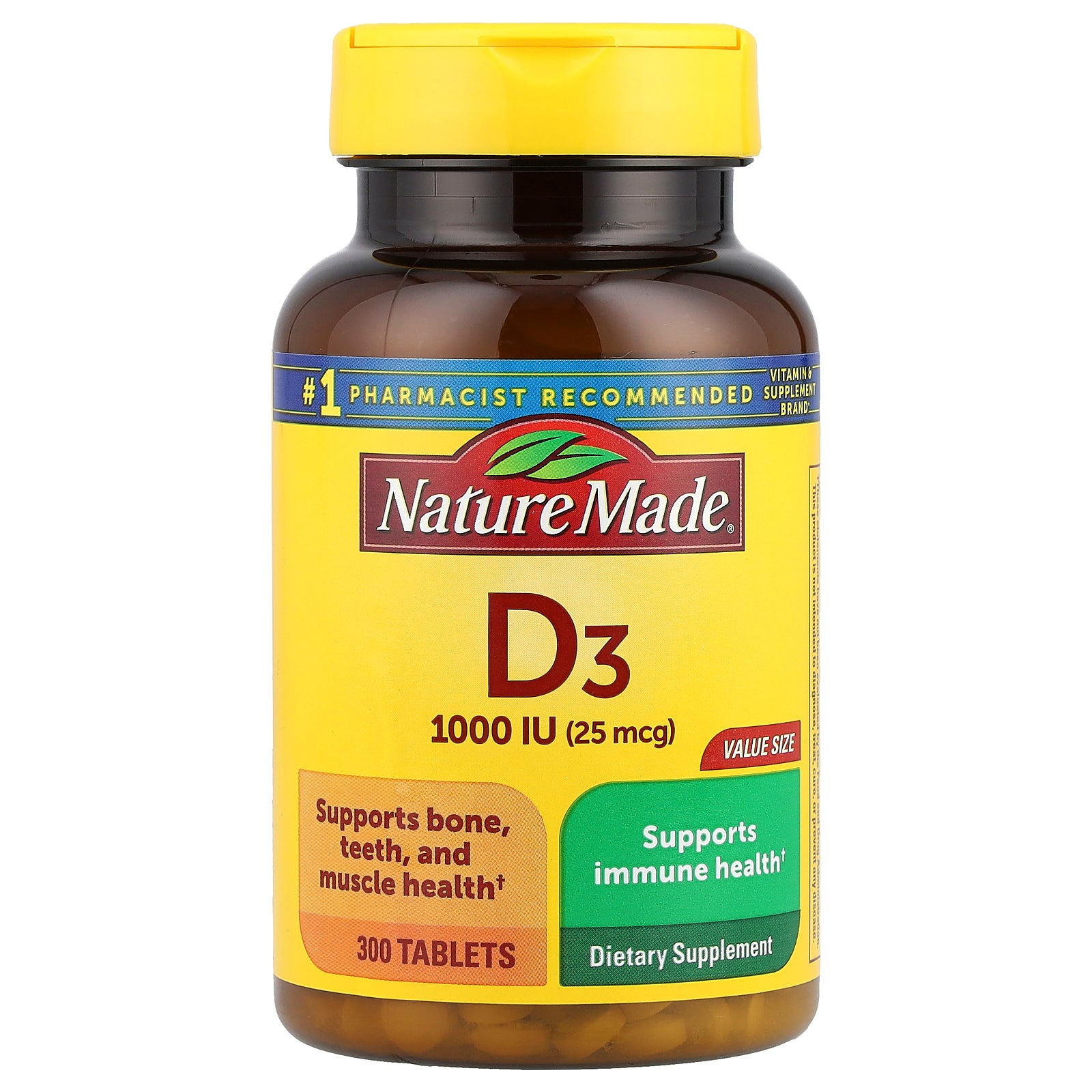 Nature Made, Vitamin D3, 300 Tablets
