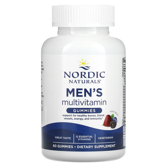 Nordic Naturals, Men's Multivitamin Gummies, Mixed Berry, 60 Gummies