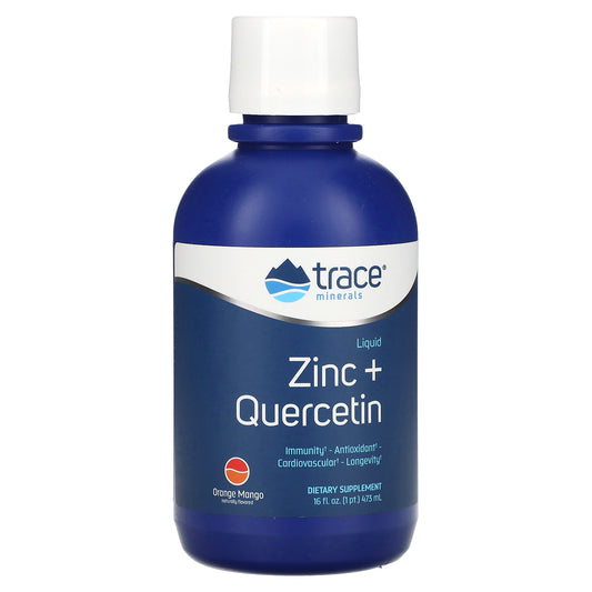 Trace, Liquid Zinc + Quercetin, Orange Mango, 16 fl. oz. ( 473 ml)