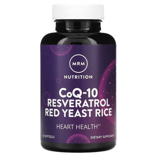 MRM Nutrition, CoQ-10 Resveratrol Red Yeast Rice, 60 Softgels