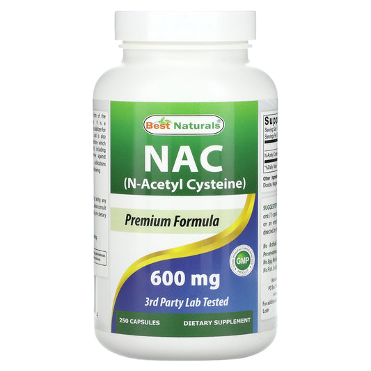 Best Naturals, NAC, 600 mg, 250 Capsules