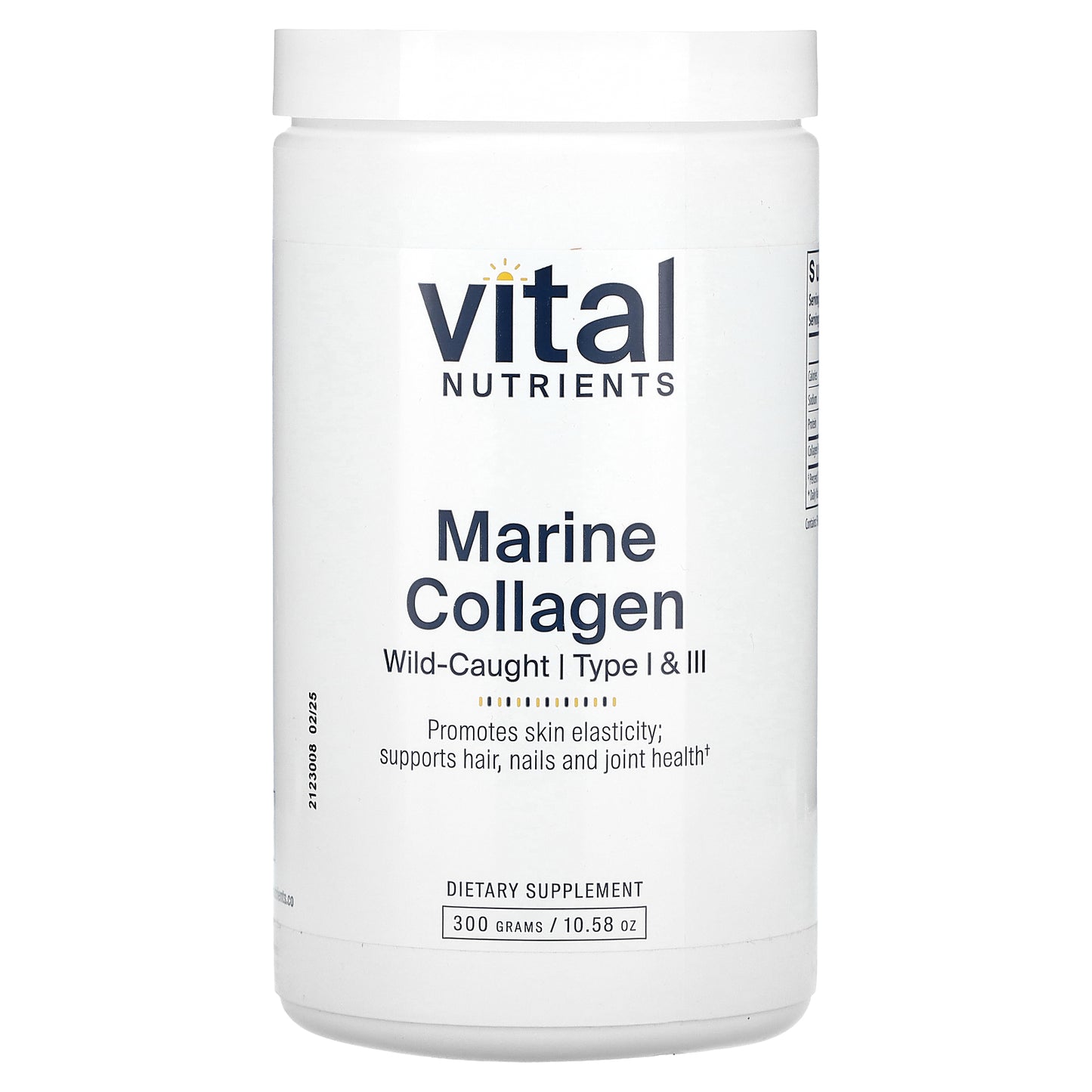 Vital Nutrients, Marine Collagen Wild-Caught, Type I & III, 10.58 oz (300 g)