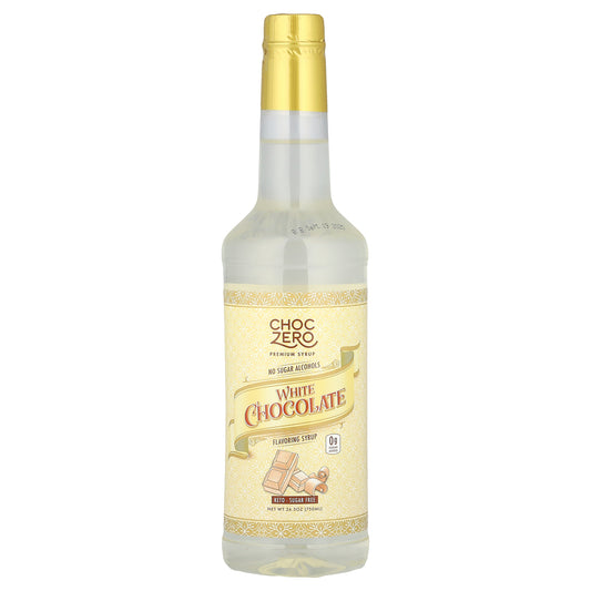 ChocZero, Premium Syrup, White Chocolate, Sugar Free , 26.5 oz (750 ml)