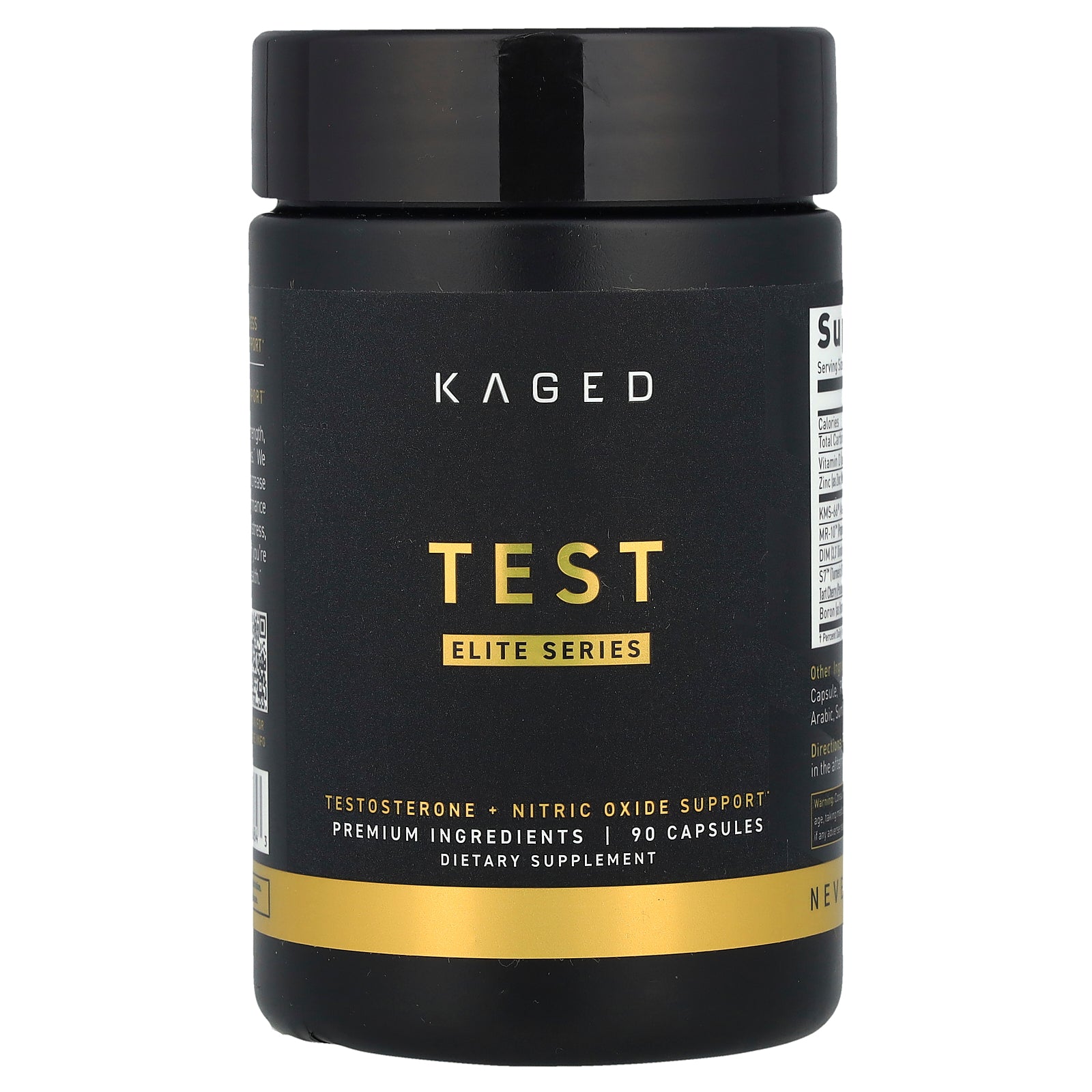 Kaged, Elite Series, Test, Testosterone + Nitric Oxide Support, 90 Capsules