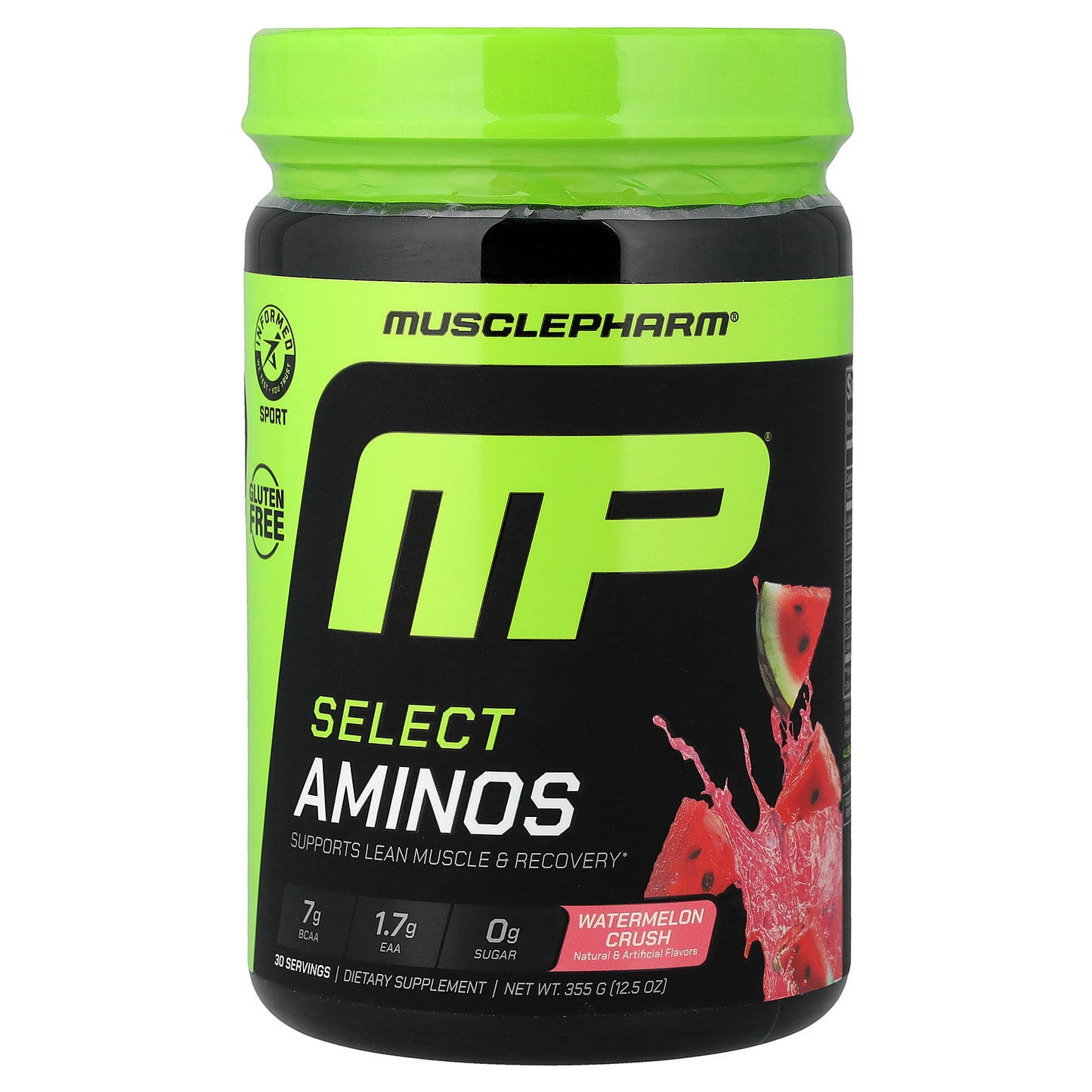 MusclePharm, Select Aminos, Watermelon Crush, 12.5 oz (355 g)