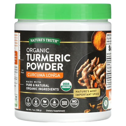 Nature's Truth, Organic Turmeric Powder, 7 oz (198 g)